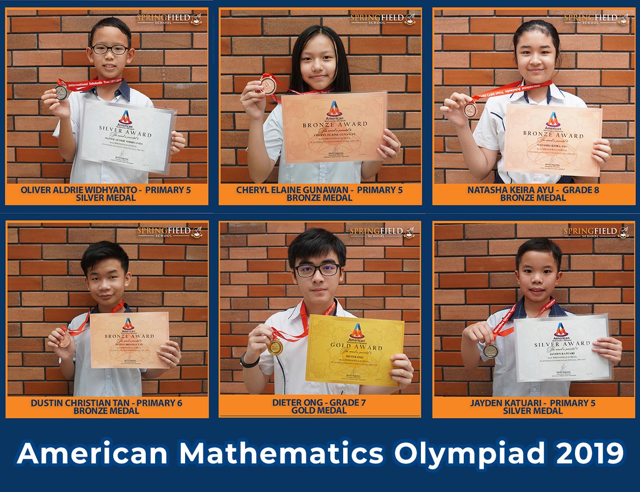 American Mathematics Olympiad Springfield School Raffles Hills